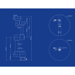 Dobot CR5 1096mm 6-Axis Collaborative Robot High-Performance Cobot Robot Arm with 5KG Payload