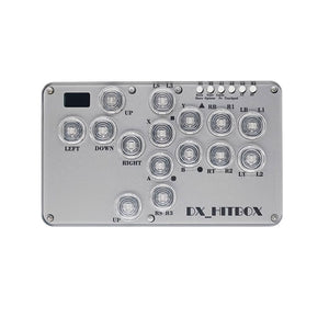 DX_HITBOX 17-Button Arcade Stick Fight Stick Controller w/ TTC Speed Silver V2 Switches for PS4 PS5