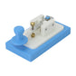HAM SPACE Blue MK-02 CW Key 3D-Printed Mini Manual Key High Quality Radio Accessory with 3.5 to 6.5 Adapter