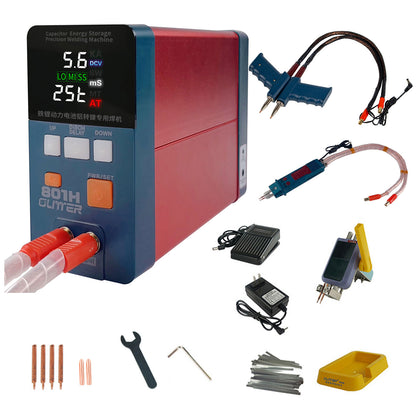 GLITTER 801H 21KW High Power Spot Welder Aluminum to Nickel Welding for Lithium Iron Power Battery with 75B+73B Welding Pens