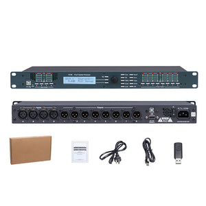 4.8SP 110V/220V 4 Inputs and 8 Outputs Digital Speaker Audio Processor Stage Performance Audio Effector for DriveRack