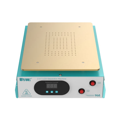 UY-968 600W Double Air Pump Mobile Phone LCD Screen Separator Built-in Vacuum Pump LED Digital Display