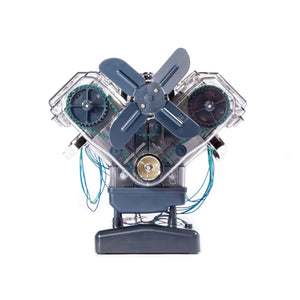 Mini V8 Engine Model Kit Simulated 8-Cylinder Engine Toy DIY Car Model Assembling Combustion Engine Learning