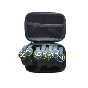 8PCS Number Sign No.1 to No.8 Wireless Walkie Talkie Silicone Rubber Number Belt with Storage Bag