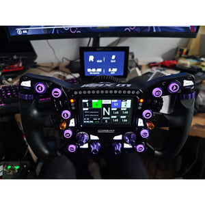 Conspit MAX 01 300mm/11.8&quot; Steering Wheel Sim Racing Wheel with 4&quot; Touch Screen &amp; 21 RGB Dash Lights