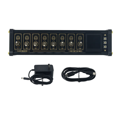 EleksMaker NK6P 35W USB Switch 8 Port USB Hub (NK6 with Power Adapter) Supports Voice Control