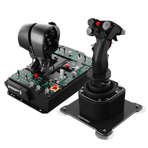 WINWING Flight Simulator Orion 2 NavyAce Metal Throttle with Finger Lift + Orion 2 ViperAce EX Joystick with Shaker Kit