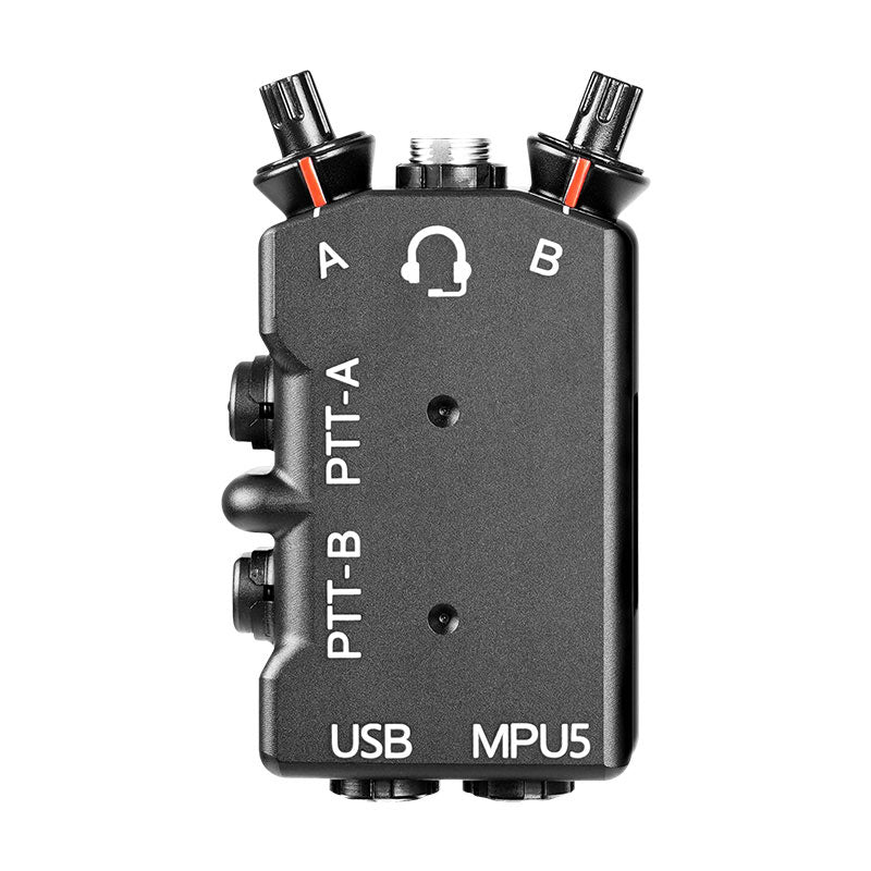 FCS DUAL PTT MK II Dual-Channel PTT Black Standard Configuration + MPU5 Walkie Talkie Retrofit Kit