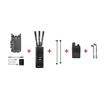 FCS DUAL PTT MK II Dual-Channel PTT (Black Standard Configuration) + MPU5 Walkie Talkie Retrofit Kit
