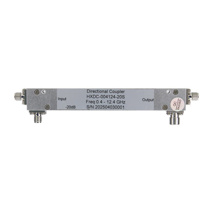 HXDC-004124-20S 0.4-12.4GHz RF Microwave Broadband 20dB Directional Coupler w/ SMA Female Connector