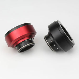 Red Aluminum Alloy Racing Game Simulator Steering Wheel Quick Release Compatible with SIMAGIC/MOZA