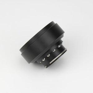 Black Aluminum Alloy Racing Game Simulator Steering Wheel Quick Release Compatible with SIMAGIC/MOZA