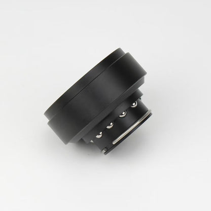 Black Aluminum Alloy Racing Game Simulator Steering Wheel Quick Release Compatible with SIMAGIC/MOZA