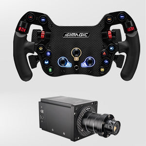 Simagic AlphaM-FX-C 290mm FX-C FX Formula Wheel Steering Wheel Dual Clutches + Alpha Mini Wheel Base