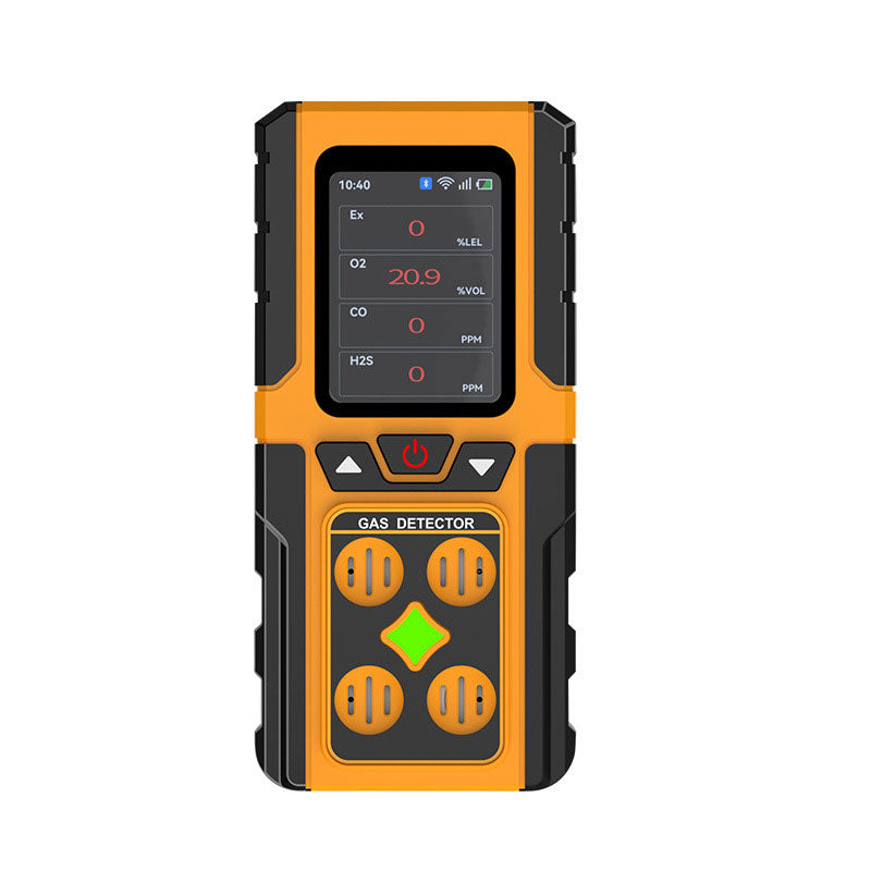 A116 4-in-1 Gas Portable Gas Monitor – Alarms, Bluetooth, Wi-Fi & App Control – O2, H2S, CO, H2 Detection