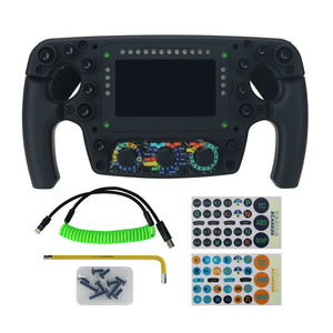 ECANNON ECF2 Formula Wheel Steering Wheel (w/ Lulu Matte Coating in Black) for Logitech Thrustmaster