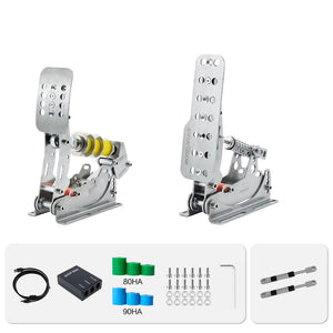 UT-P2-H2 (Throttle + Brake) PC Racing Game Simulator Pedals for Logitech G27/G29 Thrustmaster T300RS/GTT500 with 2 Hydraulic Rods