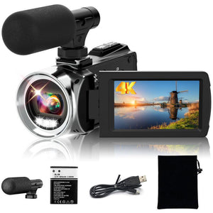 HDV8162 Plus 18X Digital Zoom FOV65 Outdoor Auto-focusing HDV Camera 48MP with 3-inch TFT LCD Screen