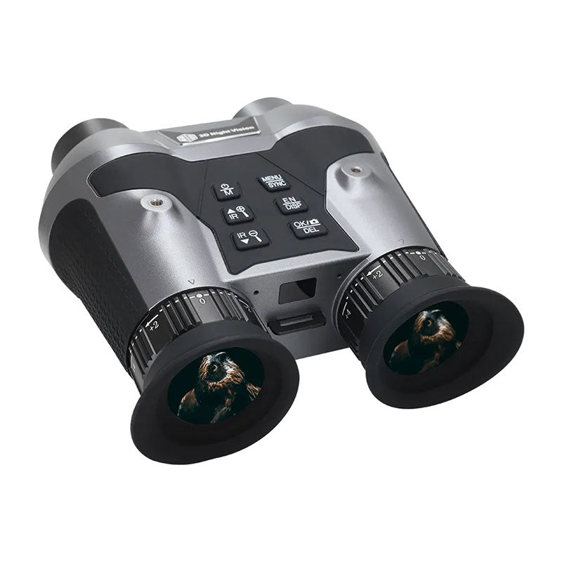 VRNV303 Naked Eye 3D VR Head-mounted Binocular Night Vision Device F1.3 6X Digital Zoom Binocular Support Manual Focusing