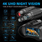 NV2181 Binocular 8X Digital Zoom Night Vision Device 4K 1080P IP54 Waterproof with 3.2-inch TFT HD Screen