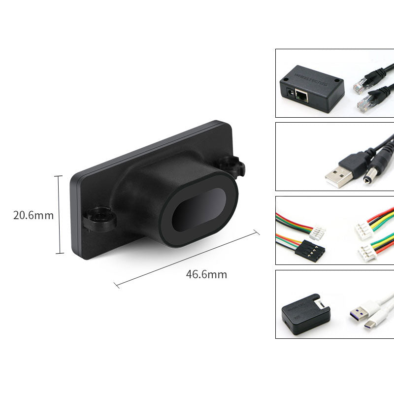 LDROBOT STP-23L 7.5m Single Point Lidar Sensor + Ethernet Adapter Module + Serial Port Adapter Module