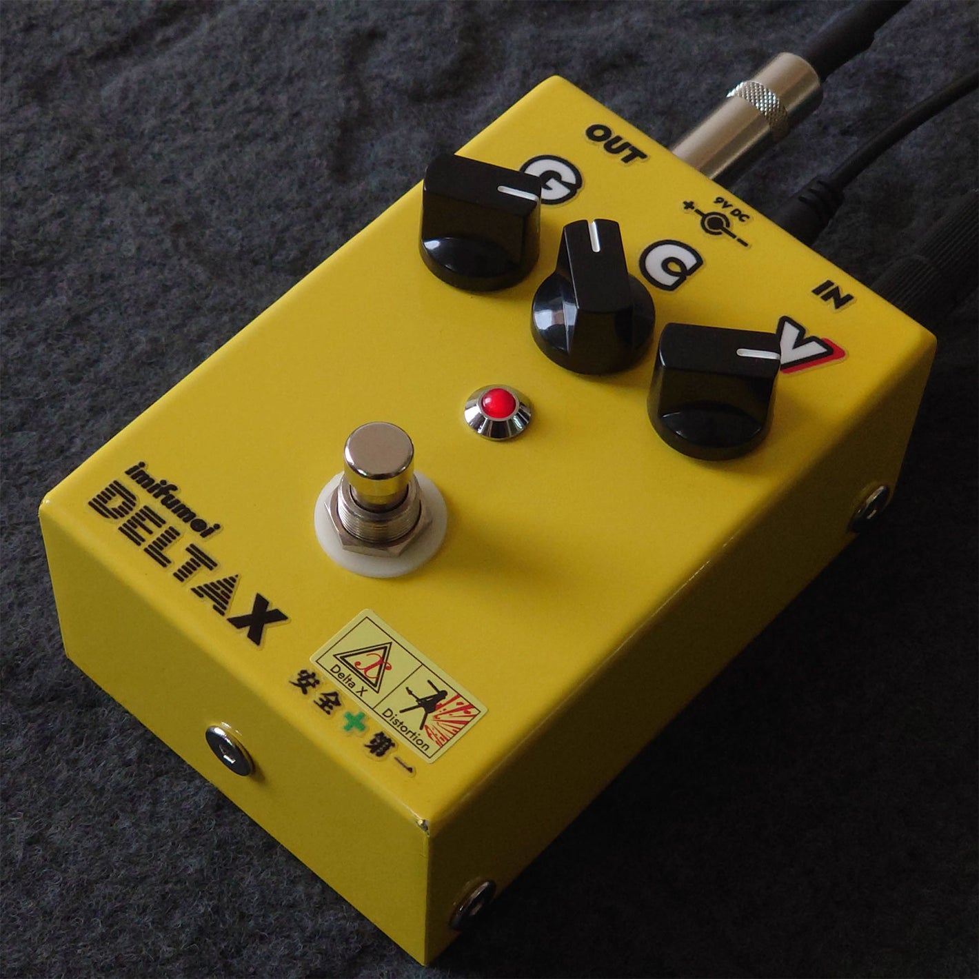 Delta X Handmade Distortion Single Electric Guitar Effects Pedal Distortion Unit with Wide Adjustable Range