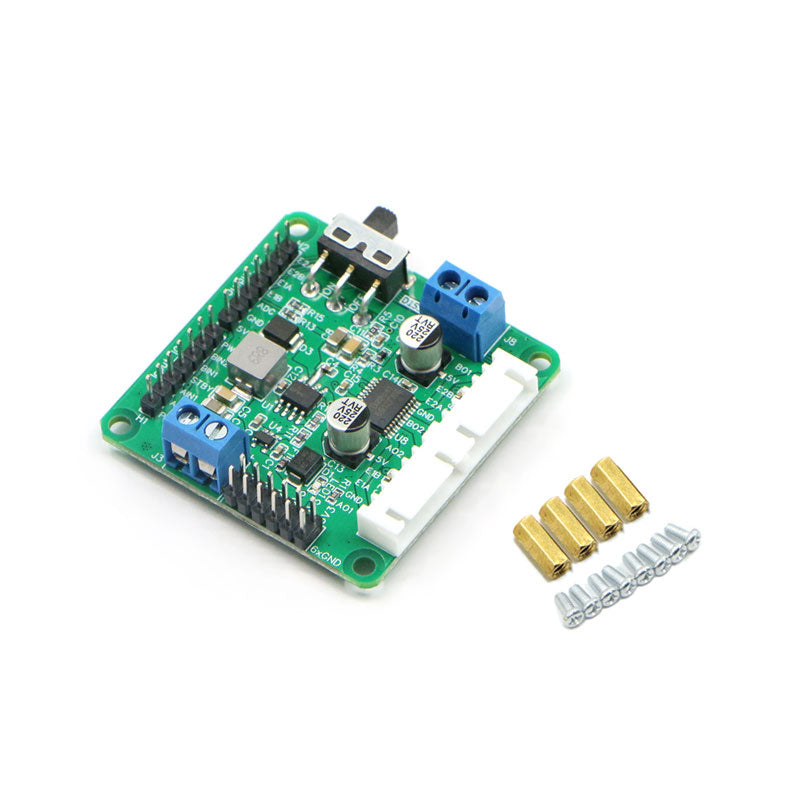 D153C TB6612 2-Channel DC Motor Driver Module with Voltage Regulator and Pre-soldered Pin Headers