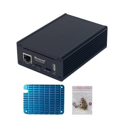 CM4 POE SSD Expansion Board (Standard Version) with Aluminum Alloy Case NVME M.2 4-Channel USB2.0 for Raspberry Pi CM4