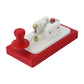 HAM SPACE Red MK-02 Morse Code CW Key 3D-Printed Mini Manual Key High Quality Radio Accessory with 3.5 to 6.5 Adapter