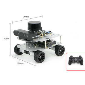 R550 ROS2 Robot Educational Robot (4WD Version) + Raspberry Pi 5 4GB + 25m N10P Lidar + RGB Camera