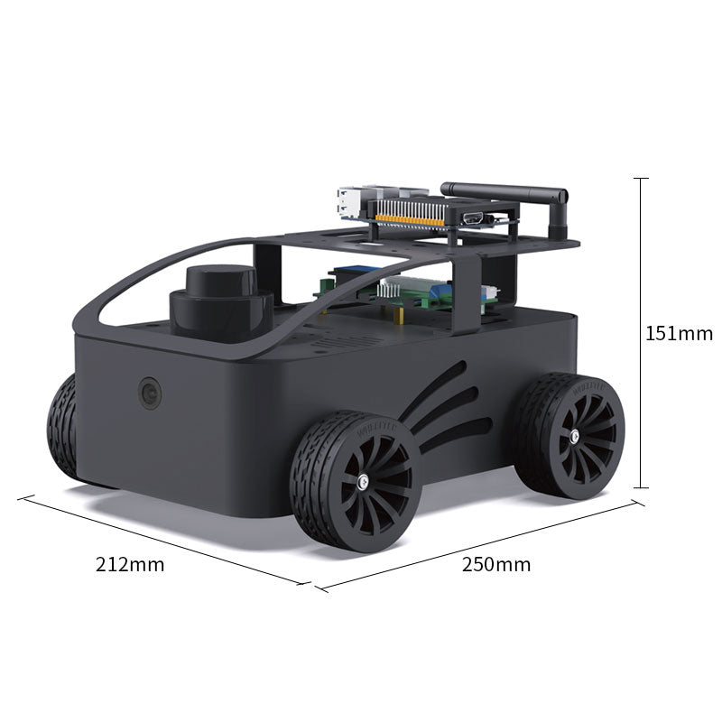 V550 ROS2 Robot Educational Robot (4WD Version) + RGB Camera + Jetson Nano 4GB + 30m M10P Lidar