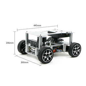 R550 (AKM) PLUS Ackerman Robot Car High-End Version w/ Swing Suspension Raspberry Pi 5 8GB + N10P