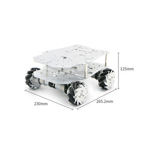 R3 Robot Chassis Kit Robot Car Chassis (Mecanum Wheel Chassis with Suspension) w/ 1:30 12V Motor