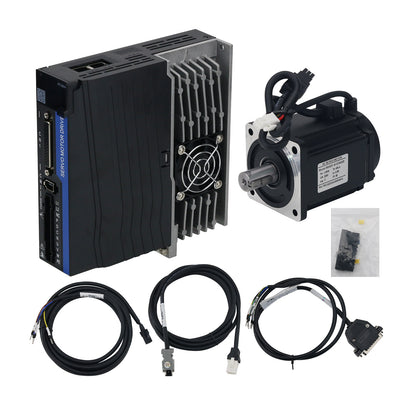 80mm Flange 1KW 3.8NM 2500RPM/3000RPM Servo Motor Kit Magnetic Encoding Servo Motor and Driver