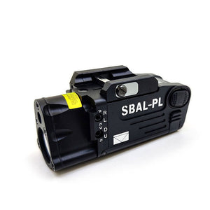 SOTAC-GEAR Black SBAL-PL LED Strobe Flashlight 400LM Aluminum Outdoor Flashlight with Red Laser