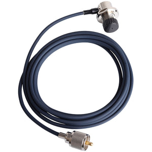 3M 2D5MR Feeder Line with M Connector for Vehicle Radio Walkie Talkie Handheld Transceiver Diamond Antenna