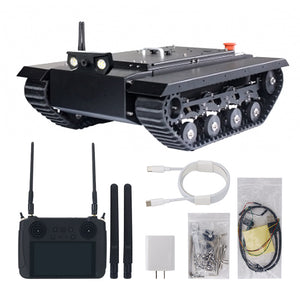 TR500S Robot Chassis Tank Chassis Rubber Track Assembled Load 50KG Image Transmission Remote Control