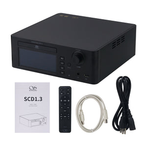 SHANLING Black 220V SCD1.3 HD SACD Player Hard Drive USB Flash Drive Bluetooth5.0 CD Player AK4491EQ+AK4499EX DAC