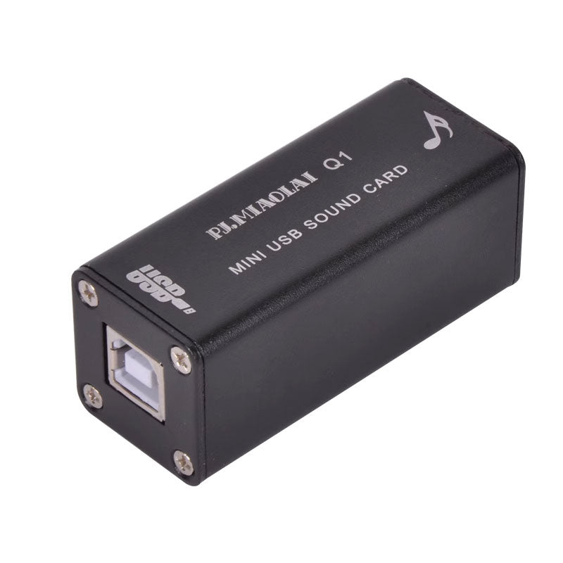 Q1 HiFi PC USB External Sound Card PCM2704 USB Lossless Decoding Portable Sound Card Compatible with USB1.0