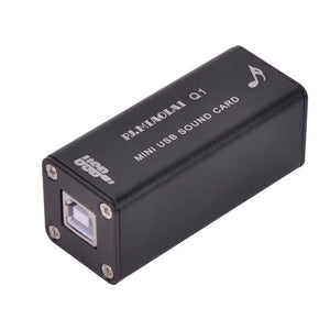 Q1 HiFi PC USB External Sound Card PCM2704 USB Lossless Decoding Portable Sound Card Compatible with USB1.0