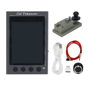 CCZ 711 Pro 2nd Generation Morse Key CW Key with Magnetic Force Feedback + HAMCUBE Mini CW Trainer