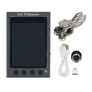 HamGeek Stainless Steel CW Morse Key with Magnetic Base (Trade Edition) + HAMCUBE Mini CW Trainer
