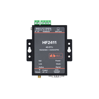 HF2411 IoT Communication DTU Module RS232/485 to 4G Data Transmission Unit with Sucker Antenna