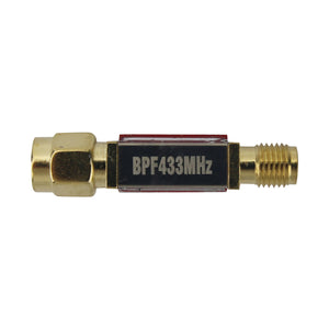 BPF433 SAW Filter 433MHz Bandpass Filter Band Pass Filter w/ SMA Connectors for Image Transmission