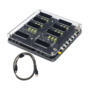 New SCART 6-IN 3-OUT Automatic Distributor with USB Cable Automatic Switcher Support RGB Output for SCART Game Devices