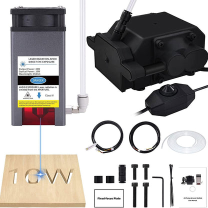 40W Intelligent Adjustment Air Pump Fixed Focus Laser Cutting Machine High Power Laser Engraving Machine