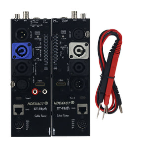 HDAUDIO CT-78(A) Sender &amp; CT-78(B) Receiver Audio Cable Tester Kit for 16 Types Including Type-C