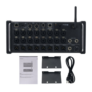 MR18 18-Input 8-Bus Digital Mixer Rack Mount Mixer w/ Wifi Module Multi-Channel USB Audio Interface