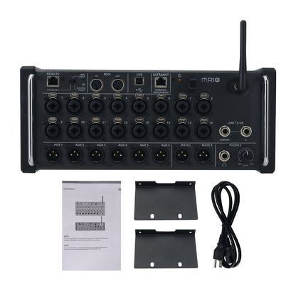 MR18 18-Input 8-Bus Digital Mixer Rack Mount Mixer w/ Wifi Module Multi-Channel USB Audio Interface