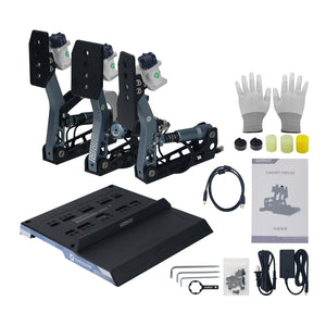 R&amp;B Racing Conspit CPP.Lite 3-Pedal SIM Pedals Racing Pedals Hydraulic Brake Vibration Pedal Set